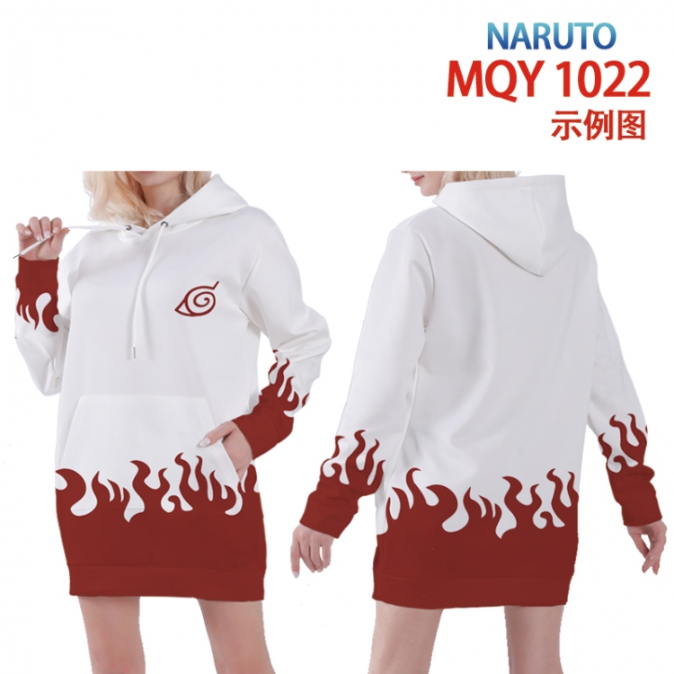 Naruto Full color printed hooded long sweater from XS to 4XL MQY-1022
