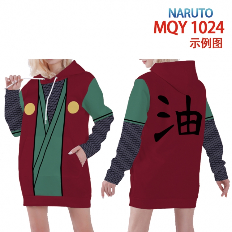 Naruto Full color printed hooded long sweater from XS to 4XL  MQY-1024