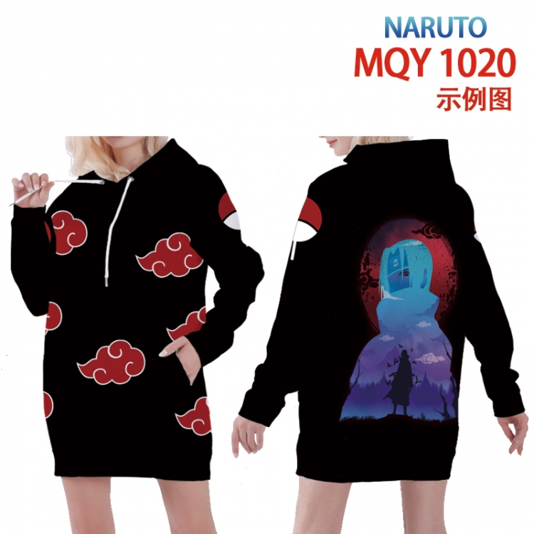 Naruto Full color printed hooded long sweater from XS to 4XL MQY-1020