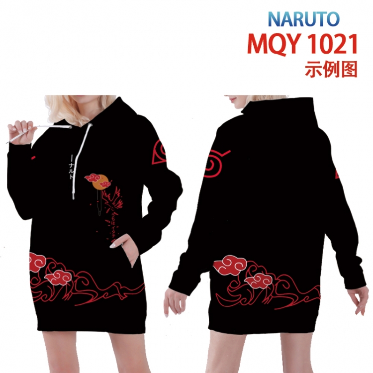 Naruto Full color printed hooded long sweater from XS to 4XL MQY-1021