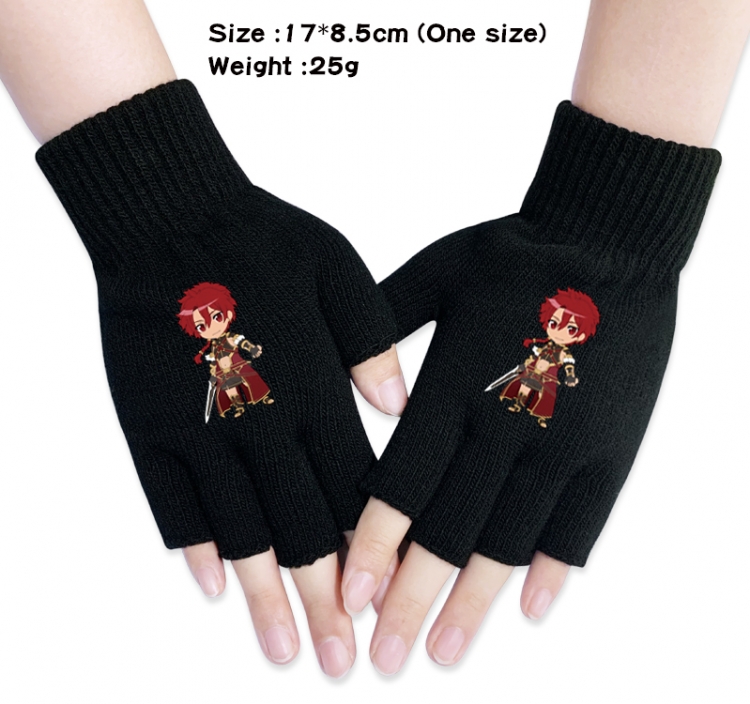 Fate/Grand Order  Anime knitted half finger gloves 17x8.5cm