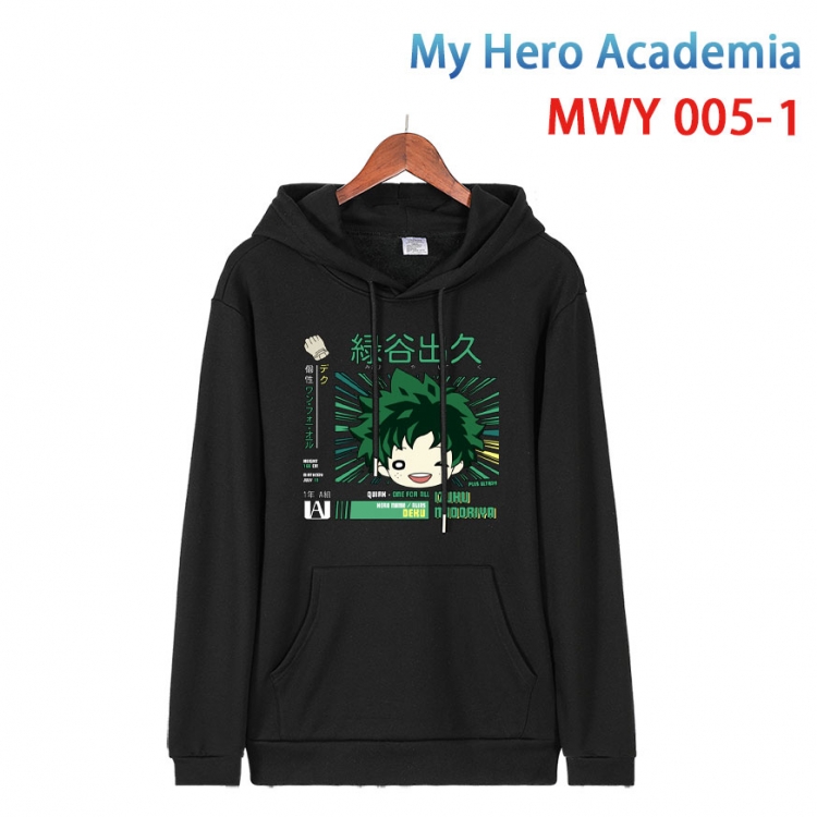 My Hero Academia Pure cotton casual sweater with Hoodie  from S to 4XL  MWY 005 1