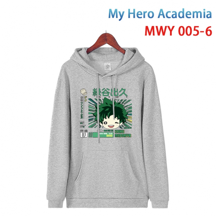 My Hero Academia Pure cotton casual sweater with Hoodie  from S to 4XL MWY 005 6