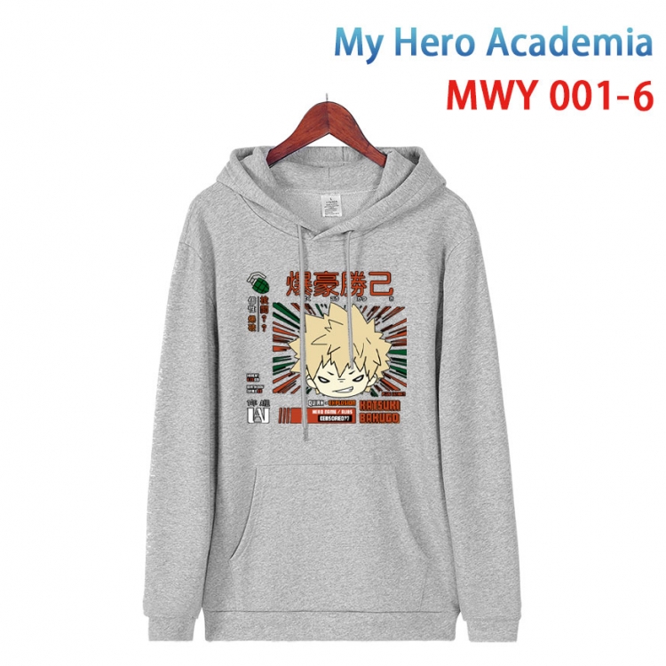 My Hero Academia Pure cotton casual sweater with Hoodie  from S to 4XL MWY 001 6