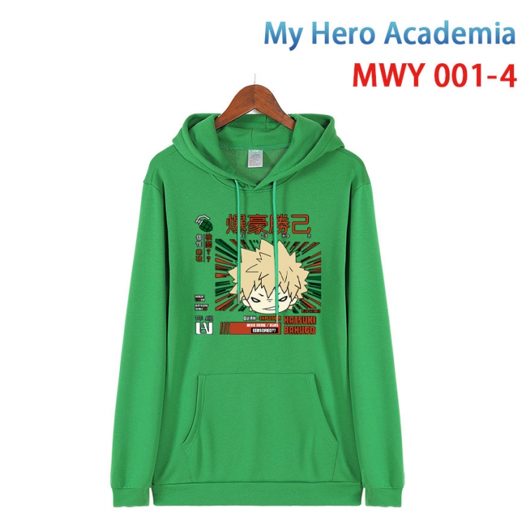 My Hero Academia Pure cotton casual sweater with Hoodie  from S to 4XL  MWY 001 4