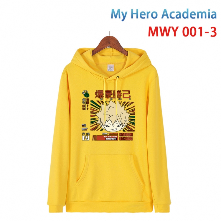 My Hero Academia Pure cotton casual sweater with Hoodie  from S to 4XL MWY 001 3