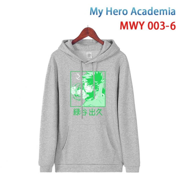 My Hero Academia Pure cotton casual sweater with Hoodie  from S to 4XL MWY 003 6