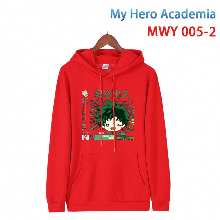 My Hero Academia Pure cotton casual sweater with Hoodie  from S to 4XL  MWY 005 2