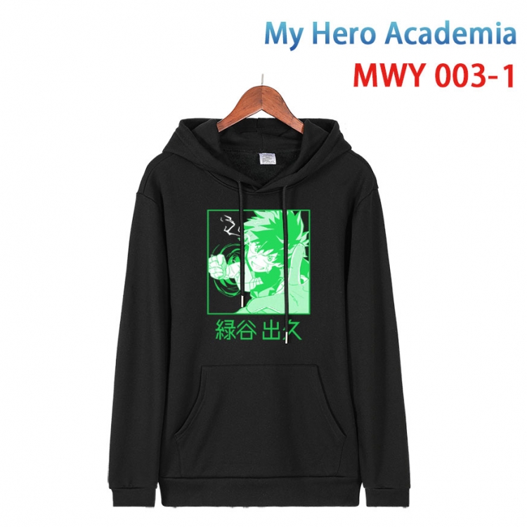 My Hero Academia Pure cotton casual sweater with Hoodie  from S to 4XL MWY 003 1