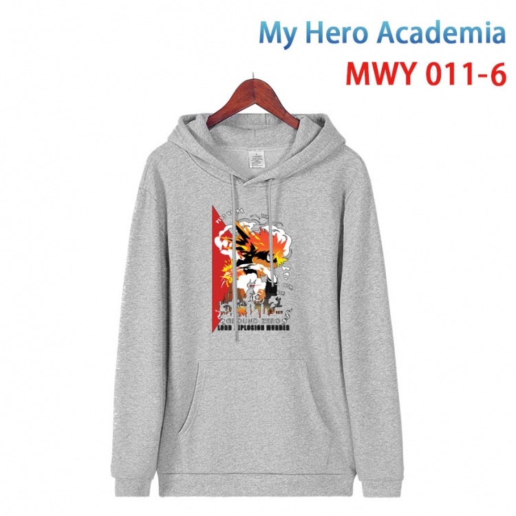 My Hero Academia Pure cotton casual sweater with Hoodie from S to 4XL MWY 011 6