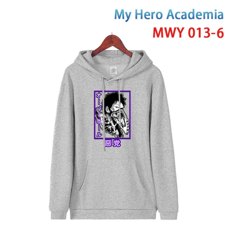My Hero Academia Pure cotton casual sweater with Hoodie from S to 4XL MWY 013 6