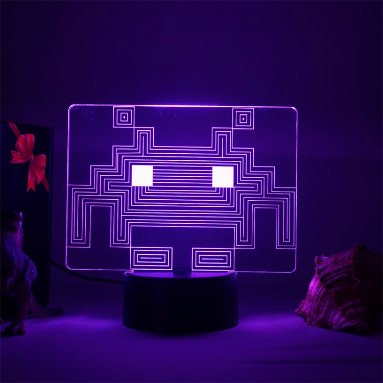 Brawl Stars European  3D night light USB touch switch colorful acrylic table lamp BLACK BASE  4541