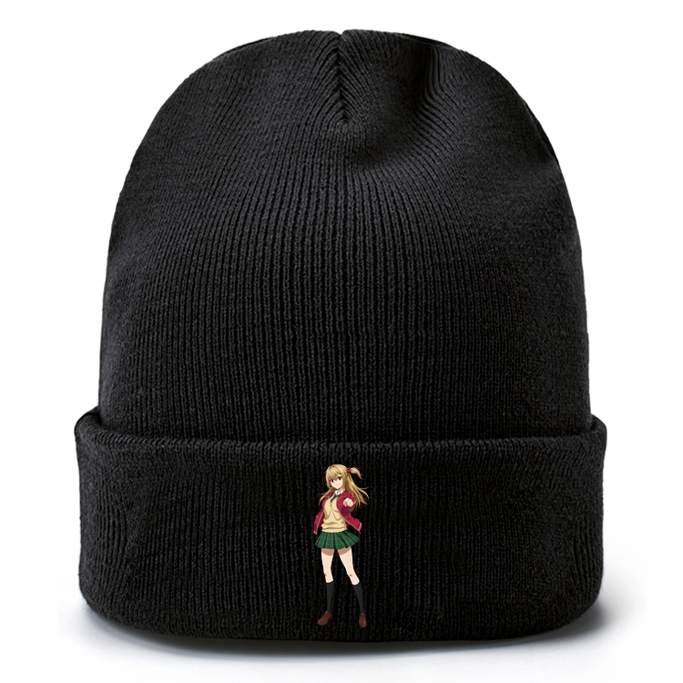 Meet for 5 seconds to start fighting Anime knitted hat woolen hat