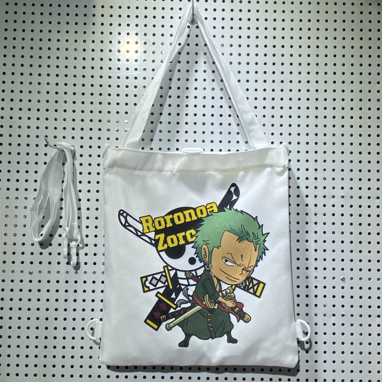 One Piece Double-sided color picture canvas shoulder bag storage bag 33X32cm