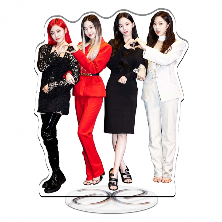 AESPA Korean girl group   acrylic Standing Plates Keychain