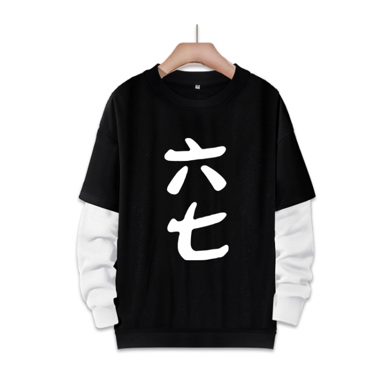 Scissor Seven   Anime fake two-piece thick hooded sweater from S to 3XL