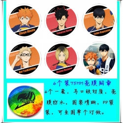Haikyuu!! Anime round Badge Br...