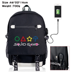 Squid game Canvas Backpack Sch...