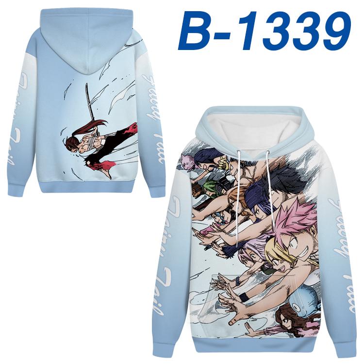 Fairy tail Anime padded pullover sweater hooded top from S to 4XL B-1339