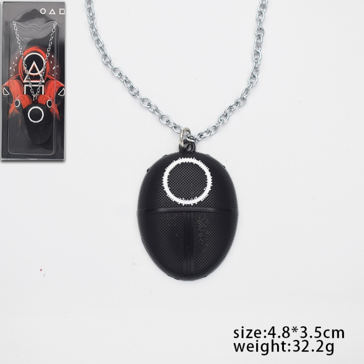 Squid game metal necklace pendant