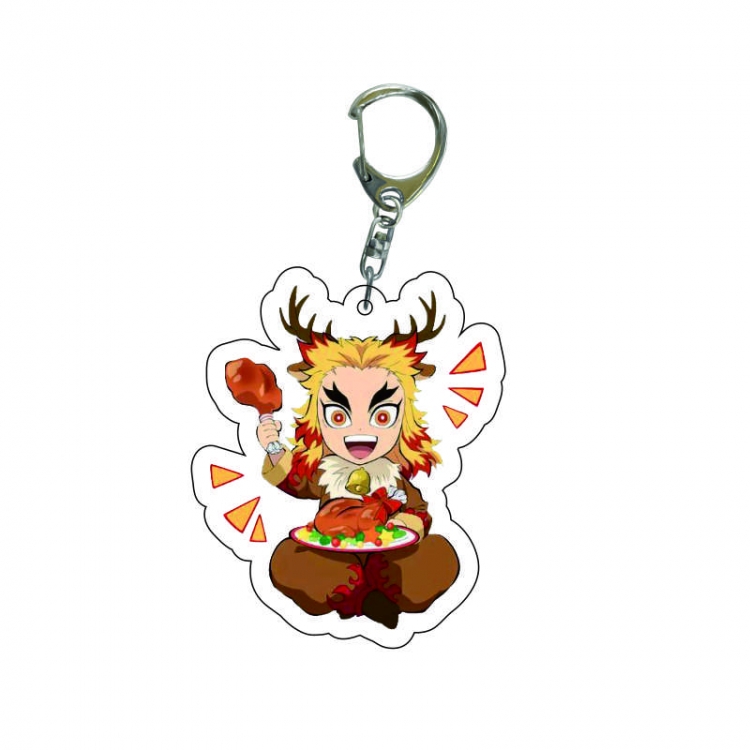 Demon Slayer Kimets Anime acrylic Key Chain  price for 5 pcs  7987