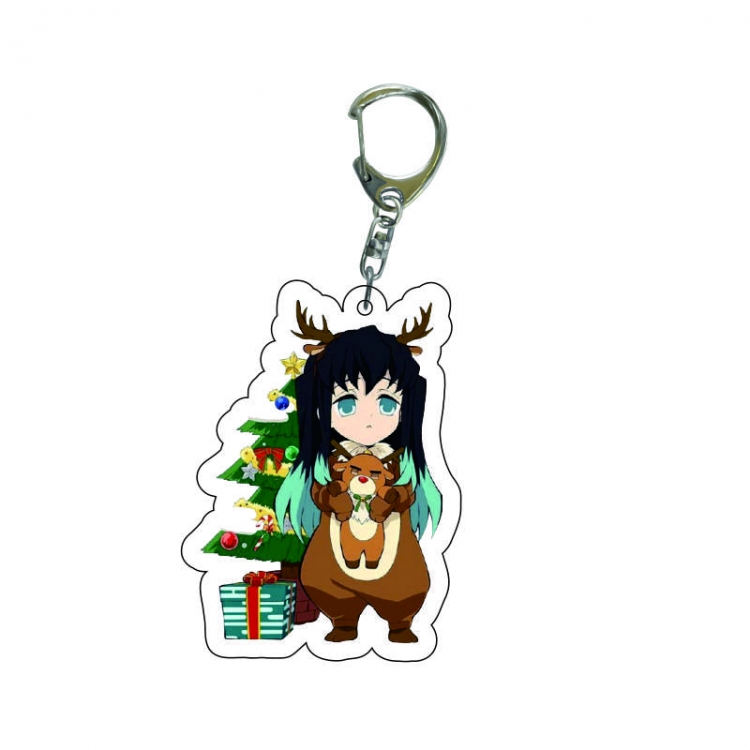 Demon Slayer Kimets Anime acrylic Key Chain  price for 5 pcs 7984