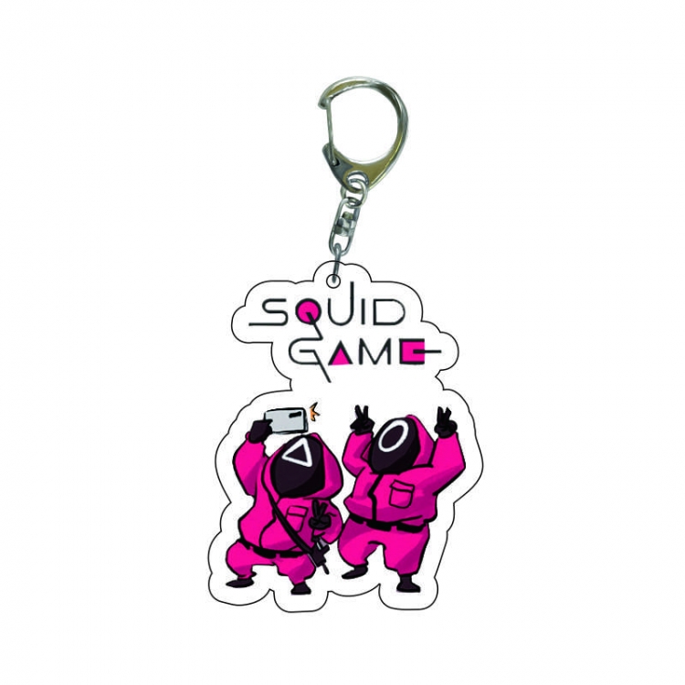 Squid game Anime acrylic Key Chain  price for 5 pcs 7982