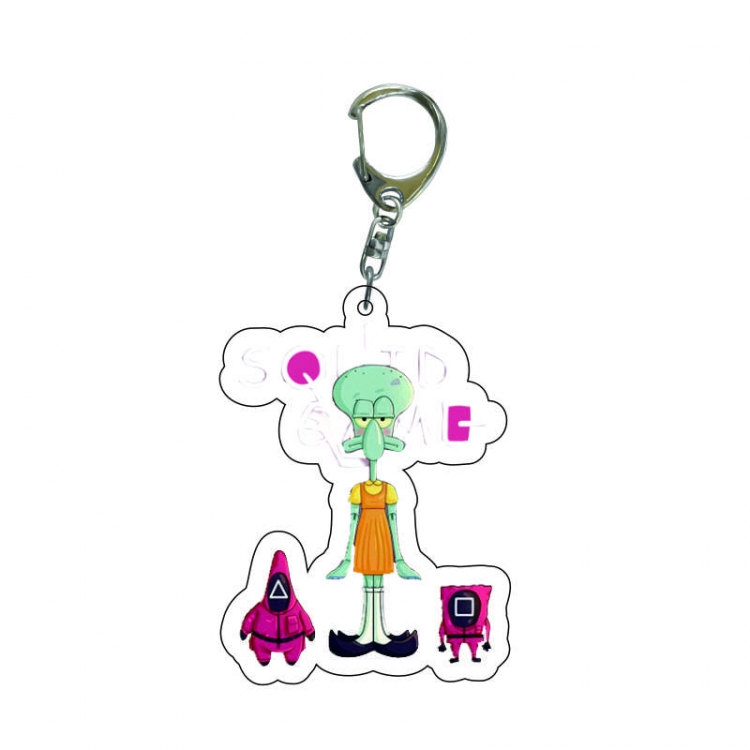 Squid game Anime acrylic Key Chain  price for 5 pcs 7971