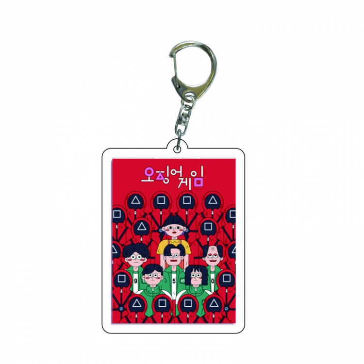 Squid game Anime acrylic Key Chain  price for 5 pcs  7961