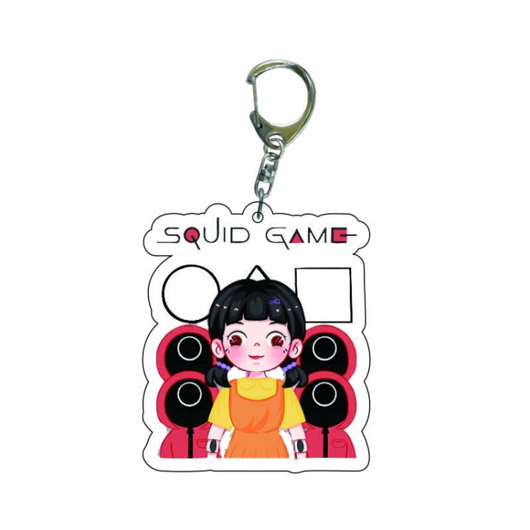 Squid game Anime acrylic Key Chain  price for 5 pcs 7964