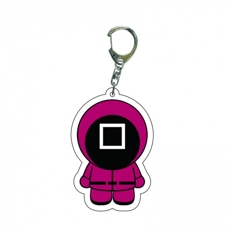 Squid game Anime acrylic Key Chain  price for 5 pcs 7957
