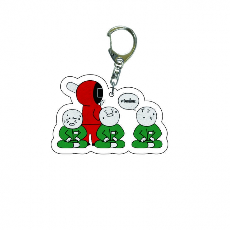 Squid game Anime acrylic Key Chain  price for 5 pcs  7974