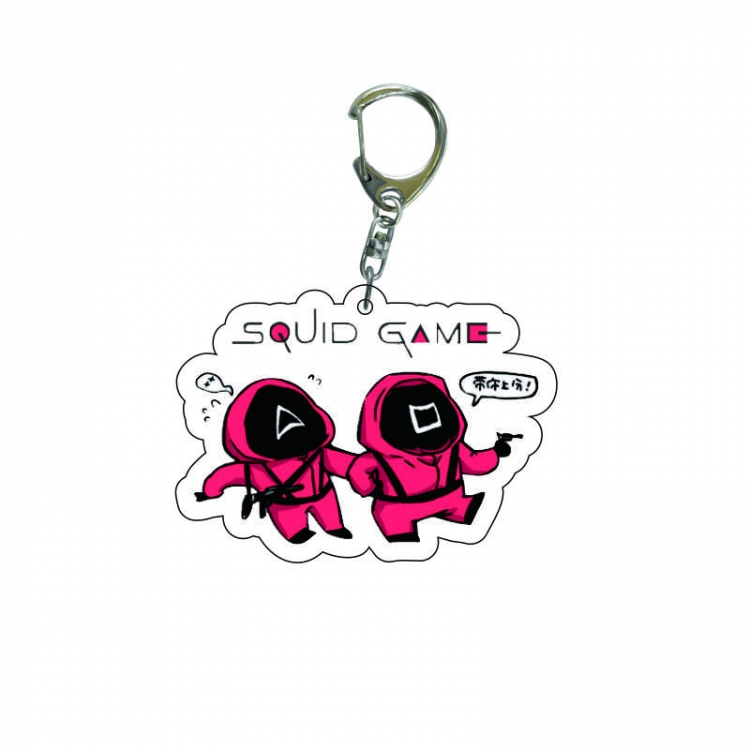 Squid game Anime acrylic Key Chain  price for 5 pcs  7975