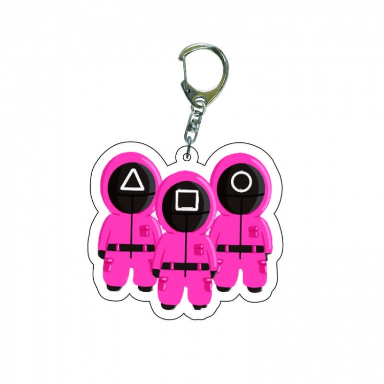 Squid game Anime acrylic Key Chain  price for 5 pcs  7950