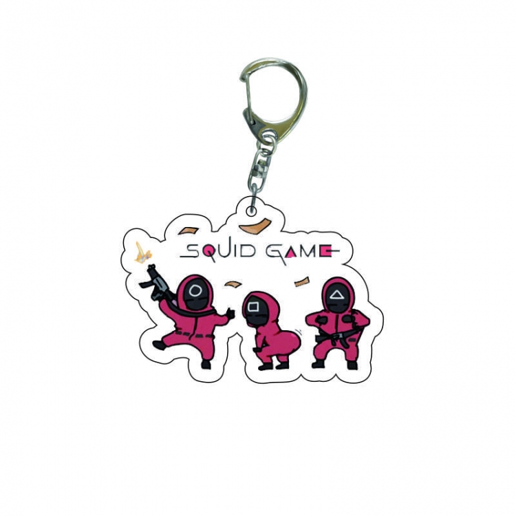 Squid game Anime acrylic Key Chain  price for 5 pcs 7981