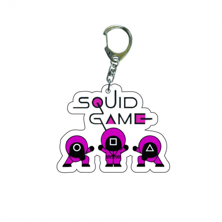 Squid game Anime acrylic Key Chain  price for 5 pcs  7972