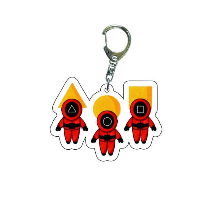 Squid game Anime acrylic Key Chain  price for 5 pcs 7959
