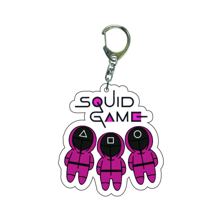 Squid game Anime acrylic Key Chain  price for 5 pcs  7953