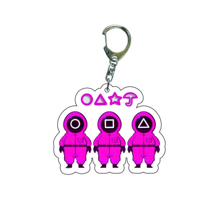 Squid game Anime acrylic Key Chain  price for 5 pcs  7967
