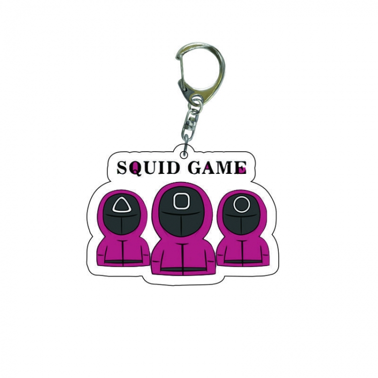 Squid game Anime acrylic Key Chain  price for 5 pcs  7968