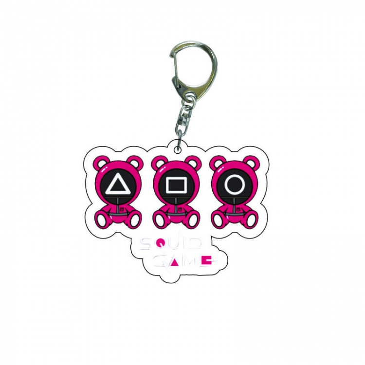 Squid game Anime acrylic Key Chain  price for 5 pcs  7976