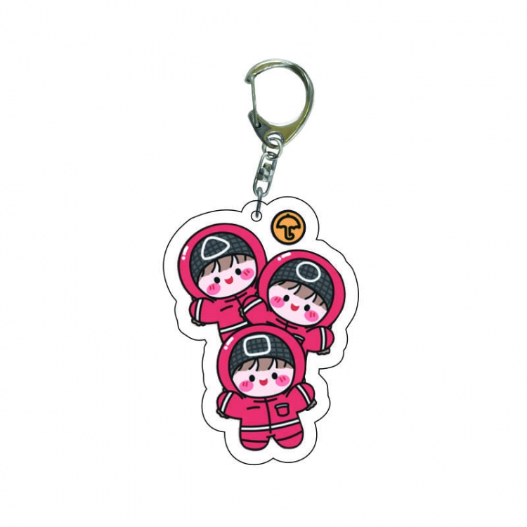 Squid game Anime acrylic Key Chain  price for 5 pcs  7960