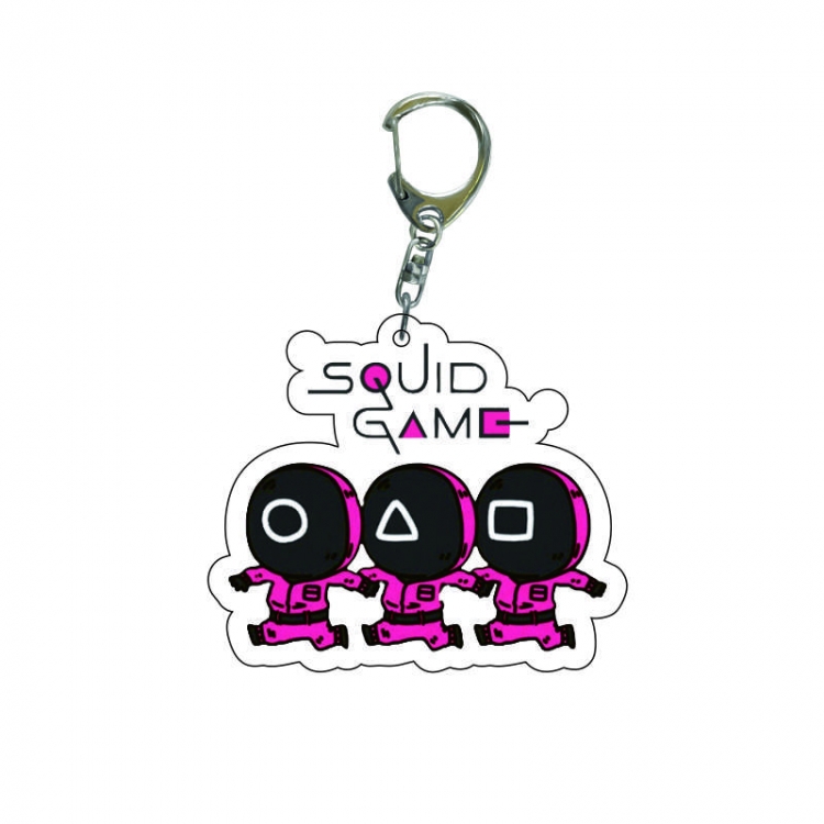 Squid game Anime acrylic Key Chain  price for 5 pcs 7965