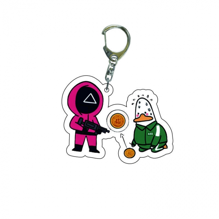 Squid game Anime acrylic Key Chain  price for 5 pcs  7978