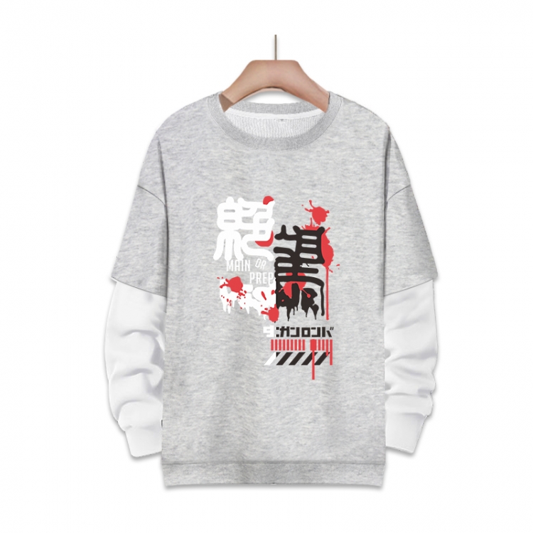 Dangan-Ronpa Anime fake two-piece thick round neck sweater from S to 3XL