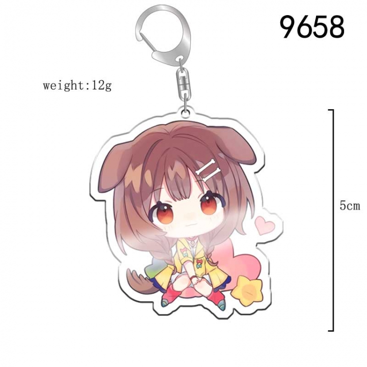 Virtual anchor Anime acrylic Key Chain  price for 5 pcs 9658