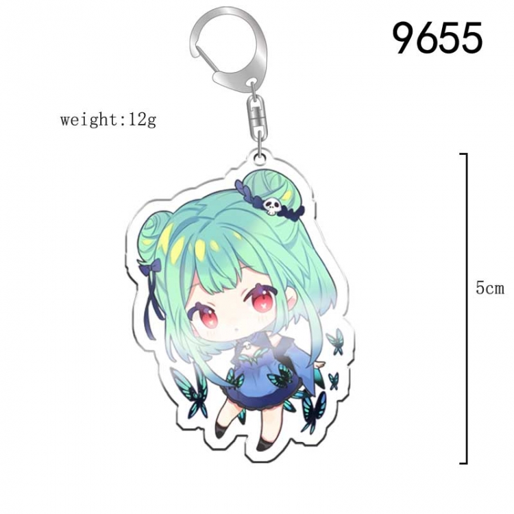 Virtual anchor Anime acrylic Key Chain  price for 5 pcs 9655