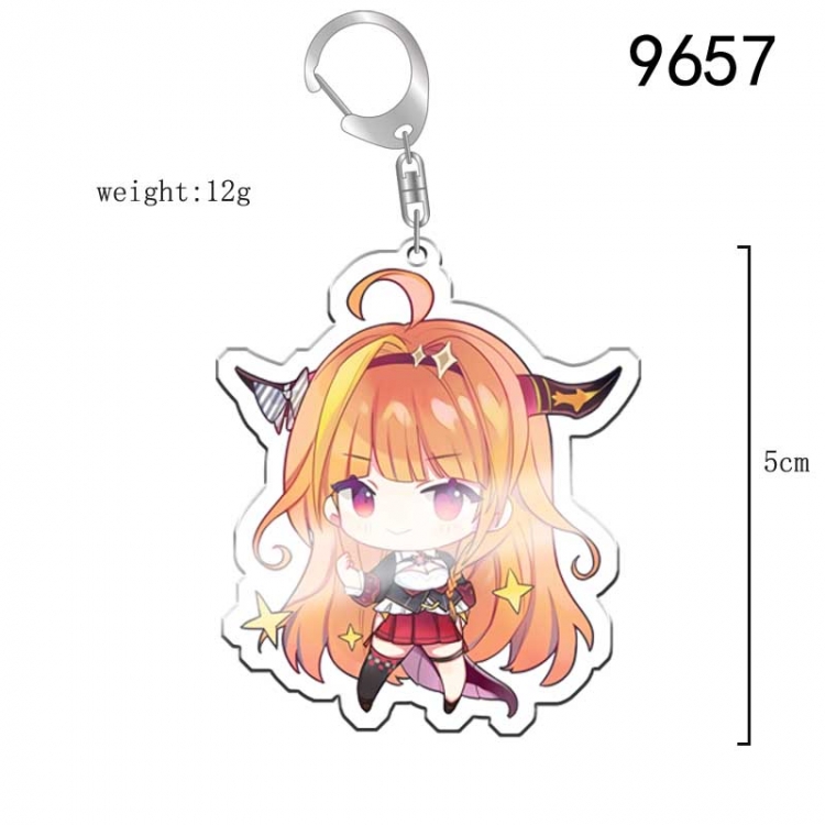 Virtual anchor Anime acrylic Key Chain  price for 5 pcs 9651