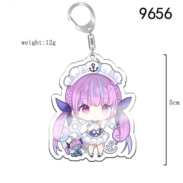 Virtual anchor Anime acrylic Key Chain  price for 5 pcs 9656