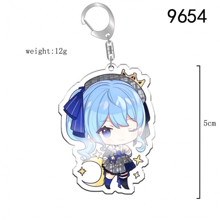 Virtual anchor Anime acrylic Key Chain  price for 5 pcs 9654